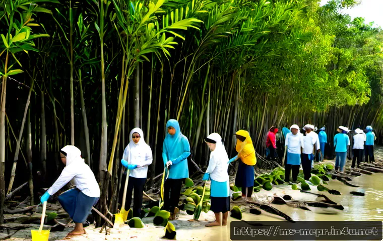 Home 17 기업PR과 사회공헌 - Photorealistic corporate social responsibility scene in Malaysia, diverse Malaysian business profess...